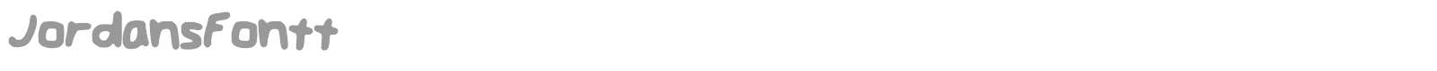 Jordans Fontt font preview
