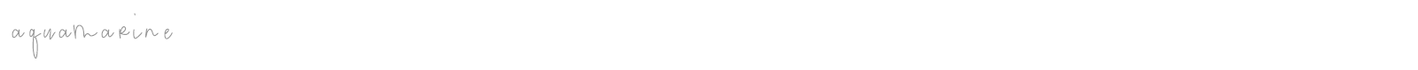 Aquamarine font preview