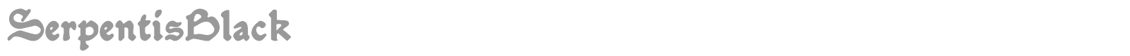 Serpentis Black font preview