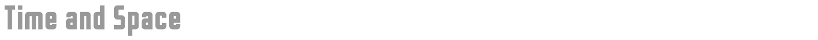 Time and Space font preview