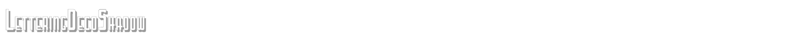 Lettering Deco Shadow font preview