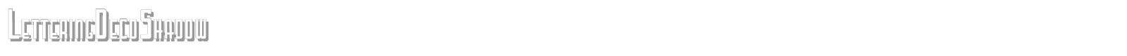 Lettering Deco Shadow font preview
