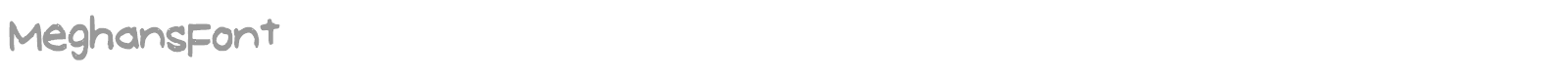 Meghans Font font preview