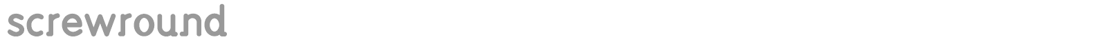 Screw Round font preview