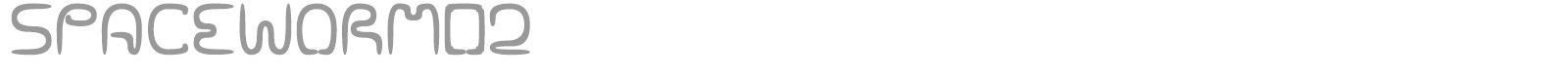 Spaceworm 02 font preview