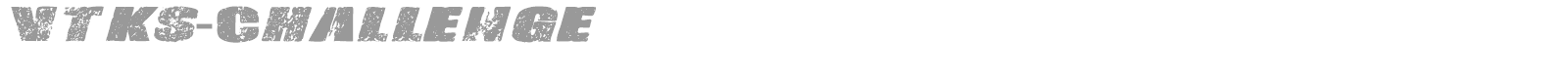 Vtks Challenge font preview