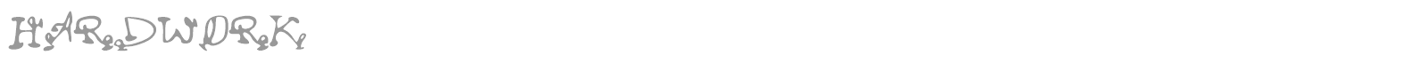 Hardwork font preview