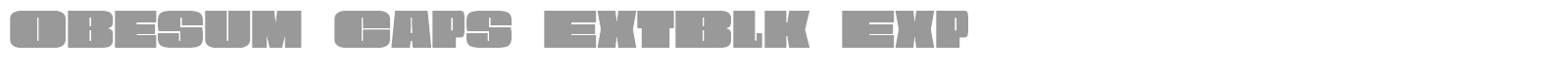 Obesum Caps font preview