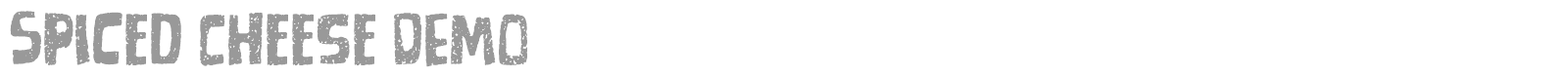 Spiced Cheese font preview