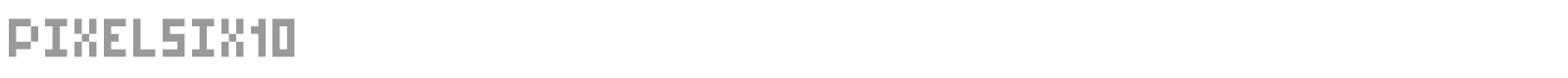 PixelSix font preview