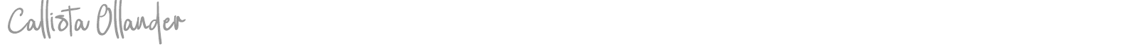 Callista Ollander font preview