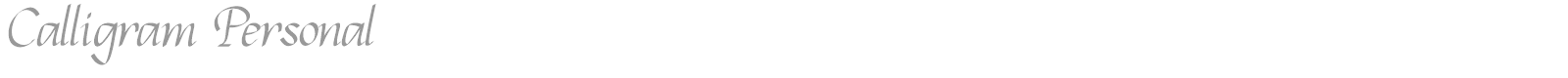 Calligram font preview