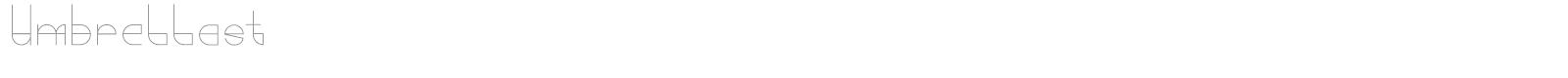 Umbrellast font preview