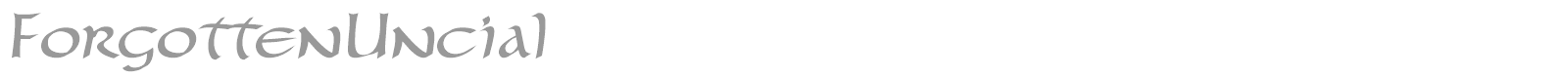 Forgotten Uncial font preview