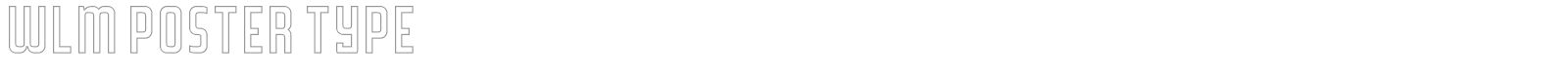 WLM Poster Type font preview