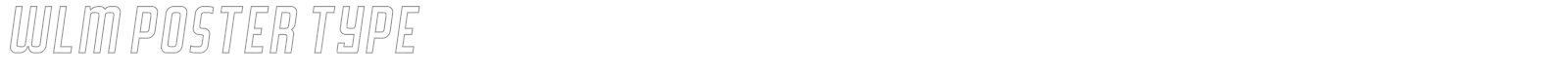 WLM Poster Type font preview