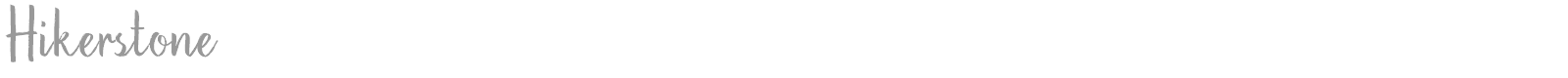 Hikerstone font preview