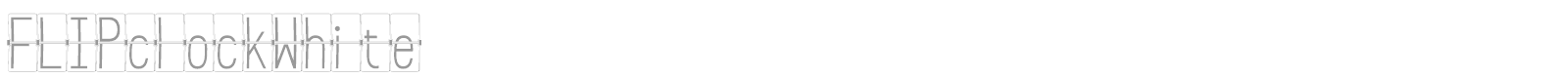 Flip Clock font preview