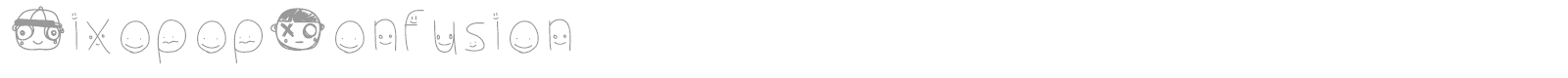 Pixopop Confusion font preview