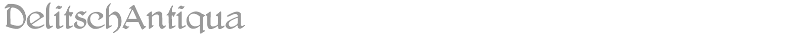 Delitsch Antiqua font preview