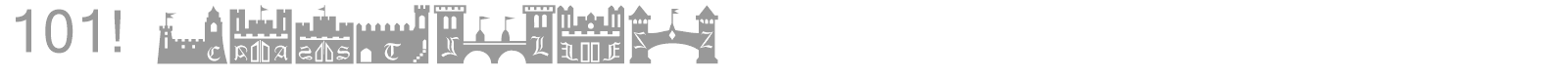 101! CastleZ font preview