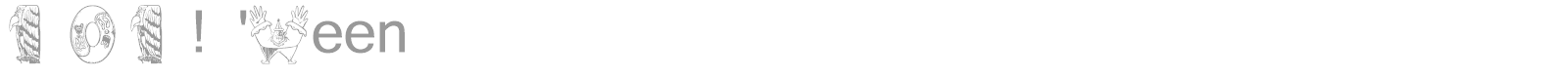 101! 'Ween font preview