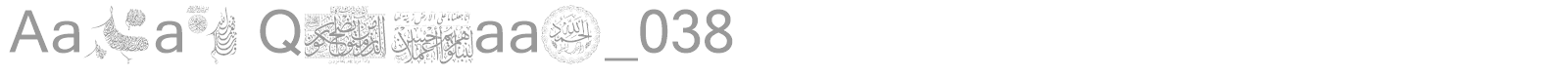 Aayat Quraan_038 font preview