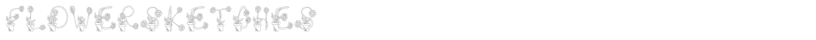 FlowerSketches font preview
