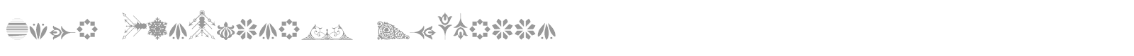 Soft Ornaments Eighteen font preview
