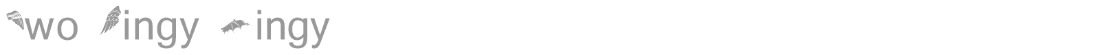 Two Wingy Dingy font preview