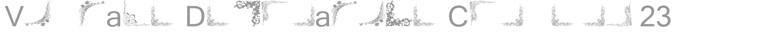 Vintage Decorative Corners 23 font preview