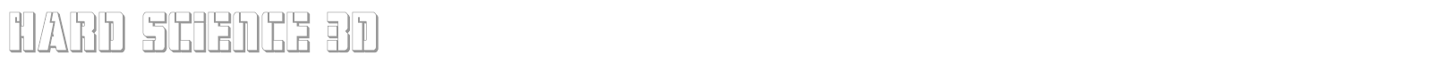 Hard Science font preview