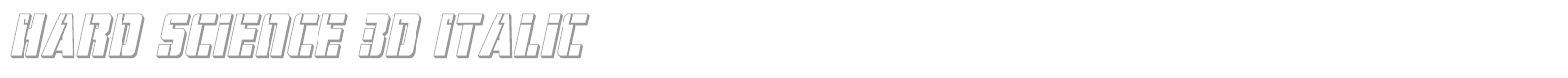 Hard Science font preview