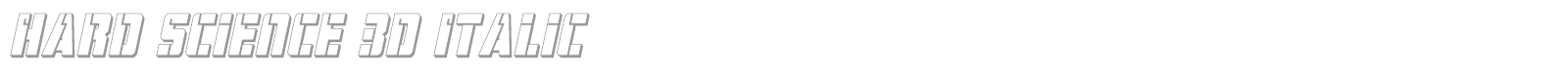 Hard Science font preview