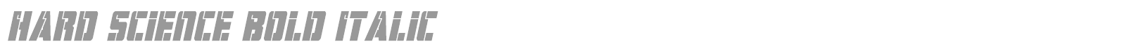 Hard Science font preview