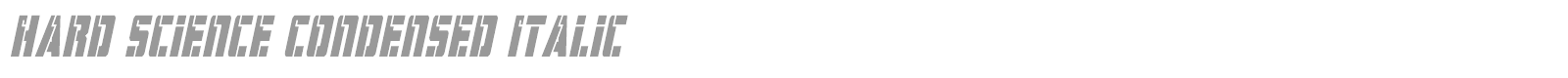 Hard Science font preview