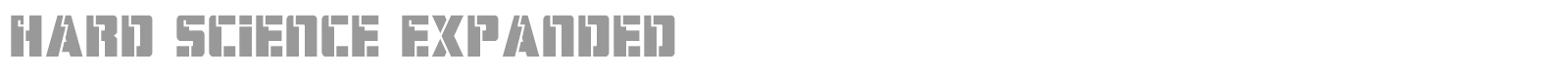 Hard Science font preview