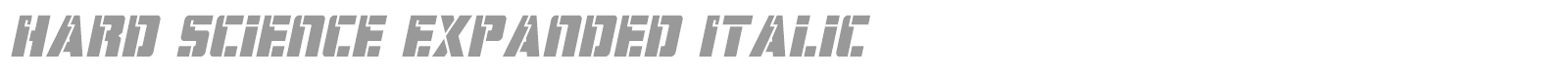 Hard Science font preview