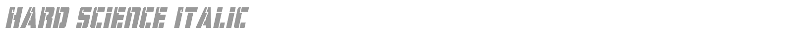 Hard Science font preview
