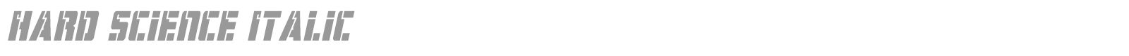 Hard Science font preview