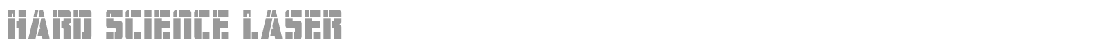 Hard Science font preview
