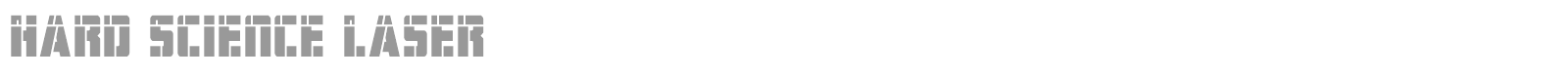 Hard Science font preview
