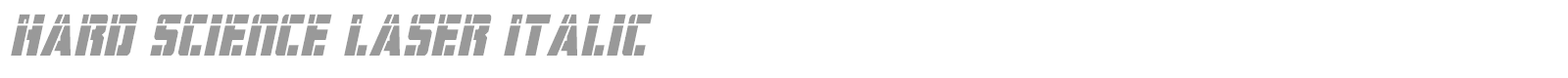 Hard Science font preview