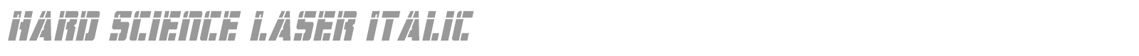 Hard Science font preview