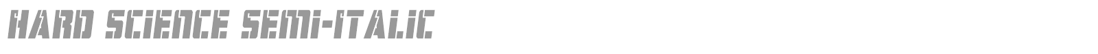 Hard Science font preview