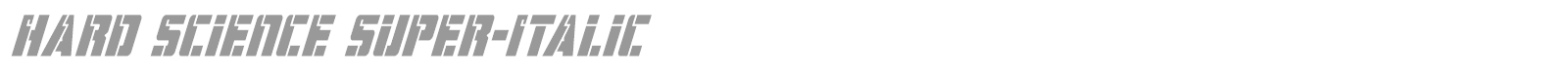 Hard Science font preview