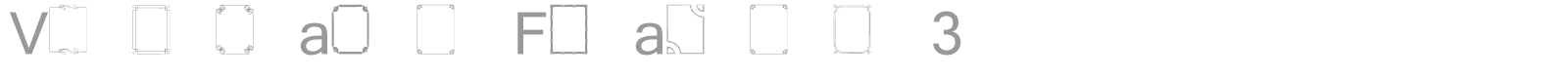 Vintage Frames 3 font preview
