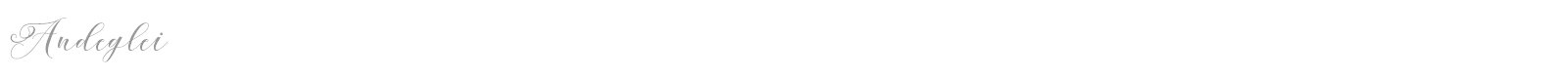 Andeglei font preview