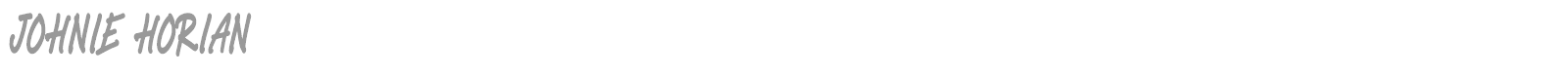 Johnie Horian font preview