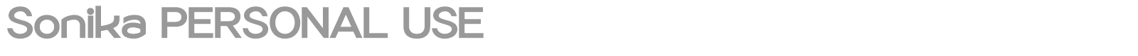 Sonika font preview